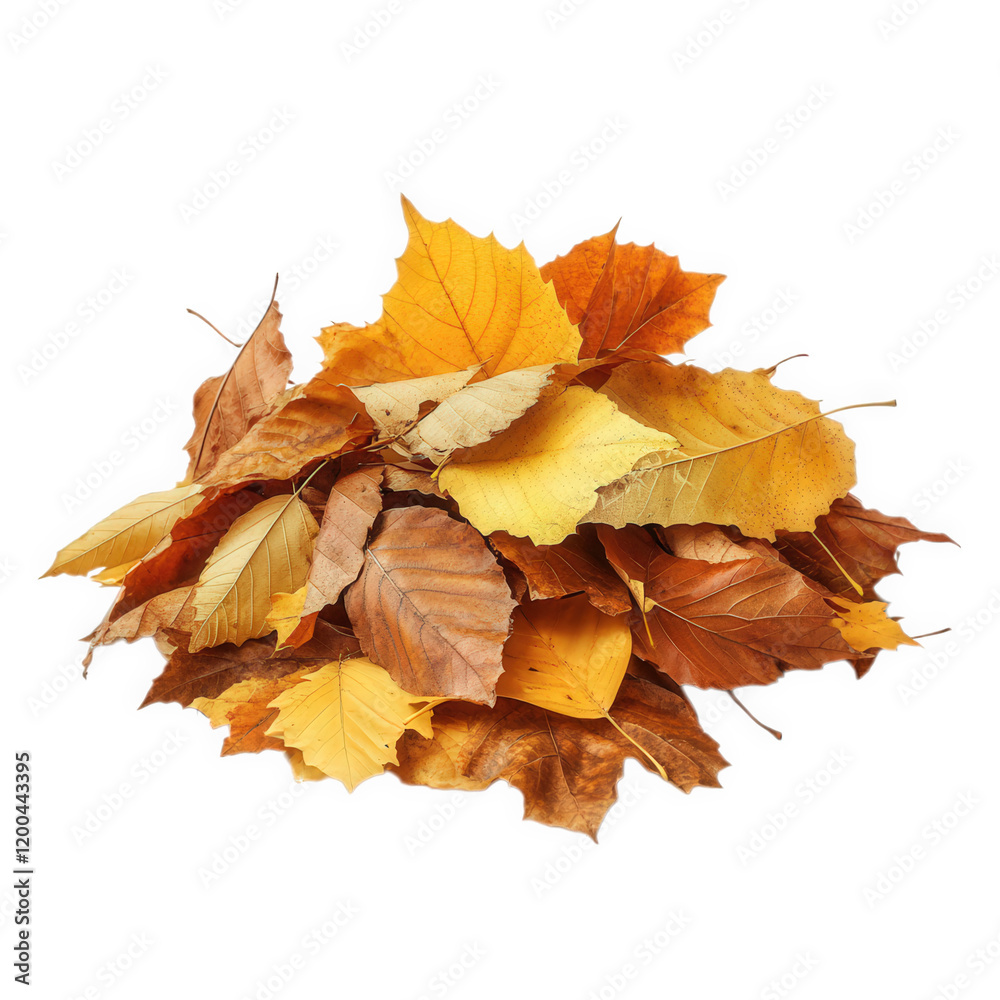 a pile of autumn leaves in various shades of yellow. orange. and brown. gathered together on a white background. showcasing the beauty of fall foliage a sense of seasonal change and can be used for ed a pile of autumn leaves in various shades of yellow. orange. and brown. gathered together on a white background. showcasing the beauty of fall foliage a sense of seasonal change and can be used for ed