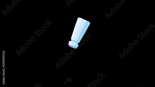 Salt shaker animation on transparent