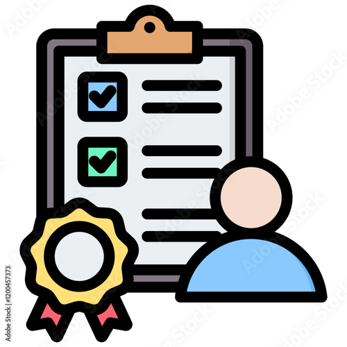 Proficiency Outline Color Icon