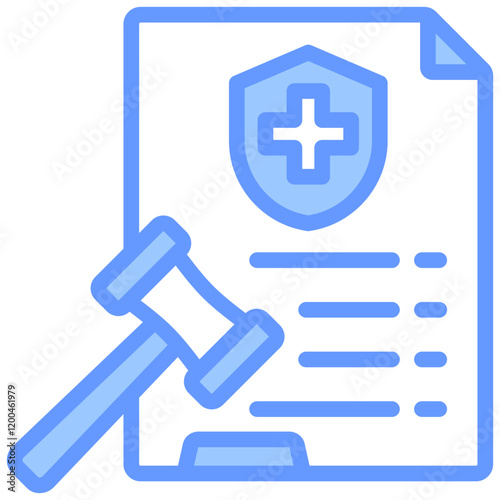 Health Policy Blue Icon
