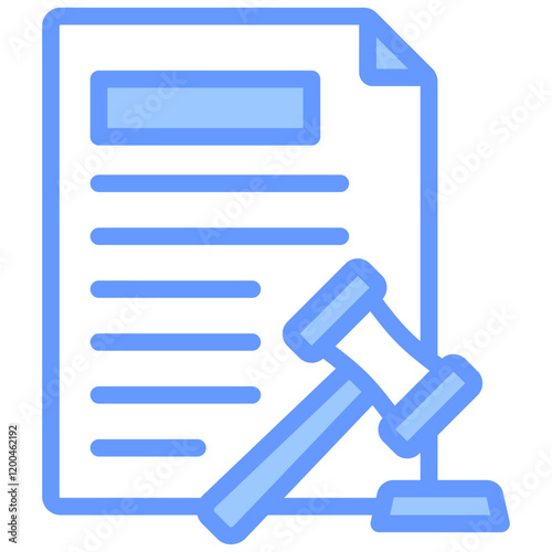 Legal Issue Blue Icon