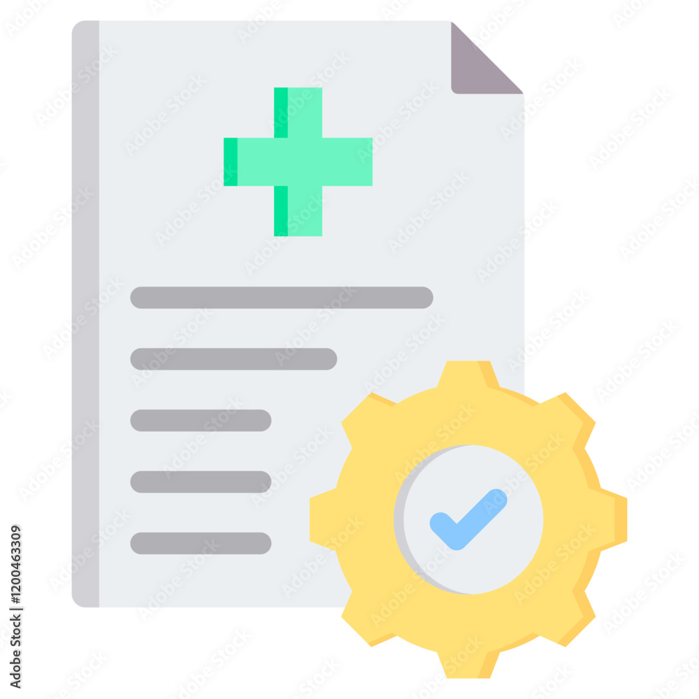 Obraz premium Evidence Based Practice Flat Icon