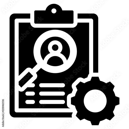 Case Management Glyph Icon