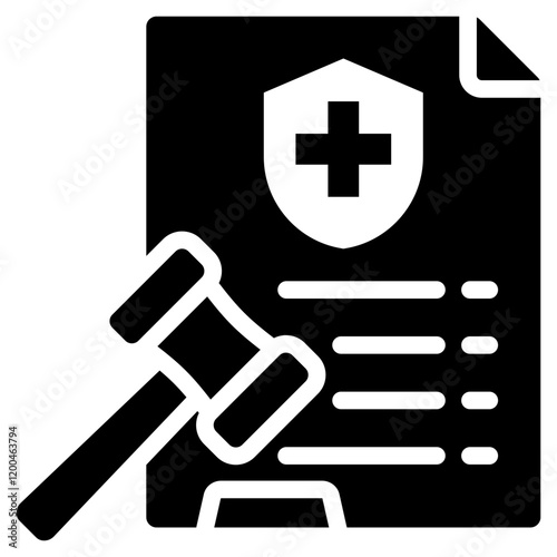 Health Policy Glyph Icon