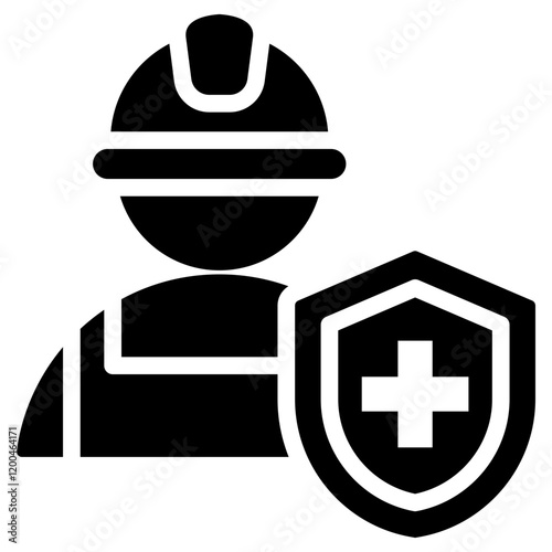 Occupational Health Glyph Icon