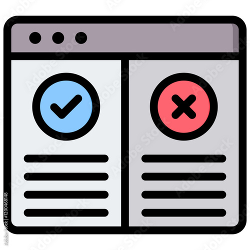 Exception Outline Color Icon