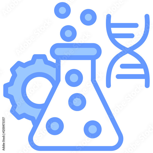 Bioengineering Blue Icon