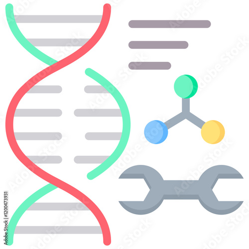 Genetic Modification Flat Icon