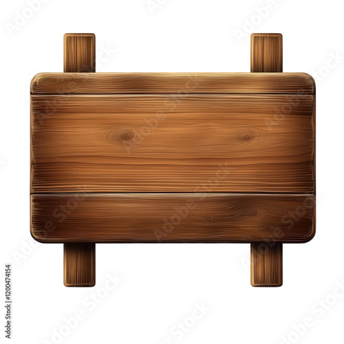 wooden signboard with a smooth. polished surface and rounded edges. designed to be used for displaying information or directions its natural wood texture suggests it could be used in a rustic or outdo photo