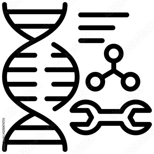 Genetic Modification Outline Icon