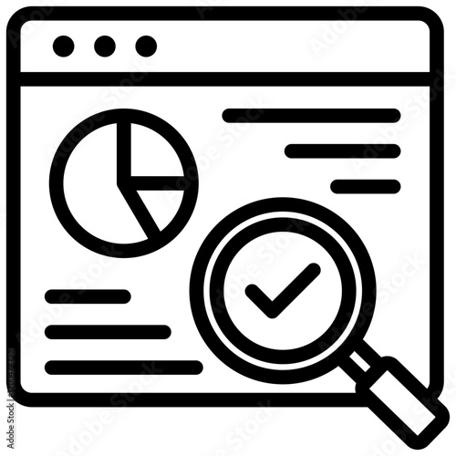 Data Analysis Outline Icon