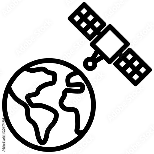 Remote Sensing Outline Icon