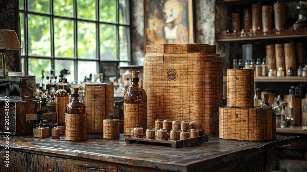 Rustic Apothecary Shop Interior