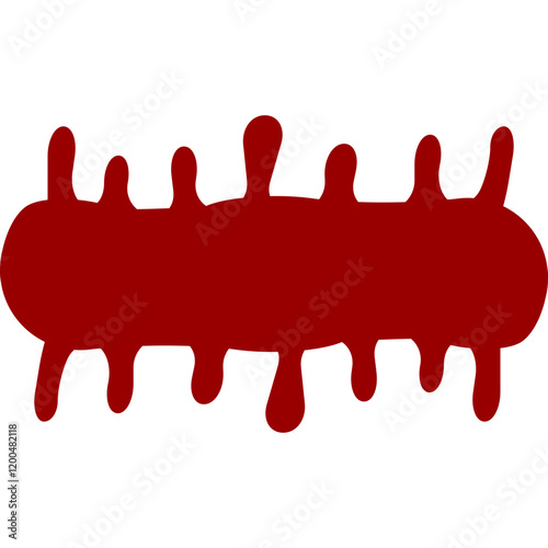 melting blood shape vector