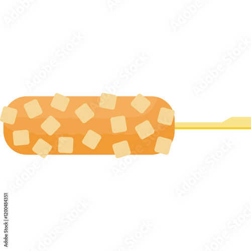 Corndog food vector