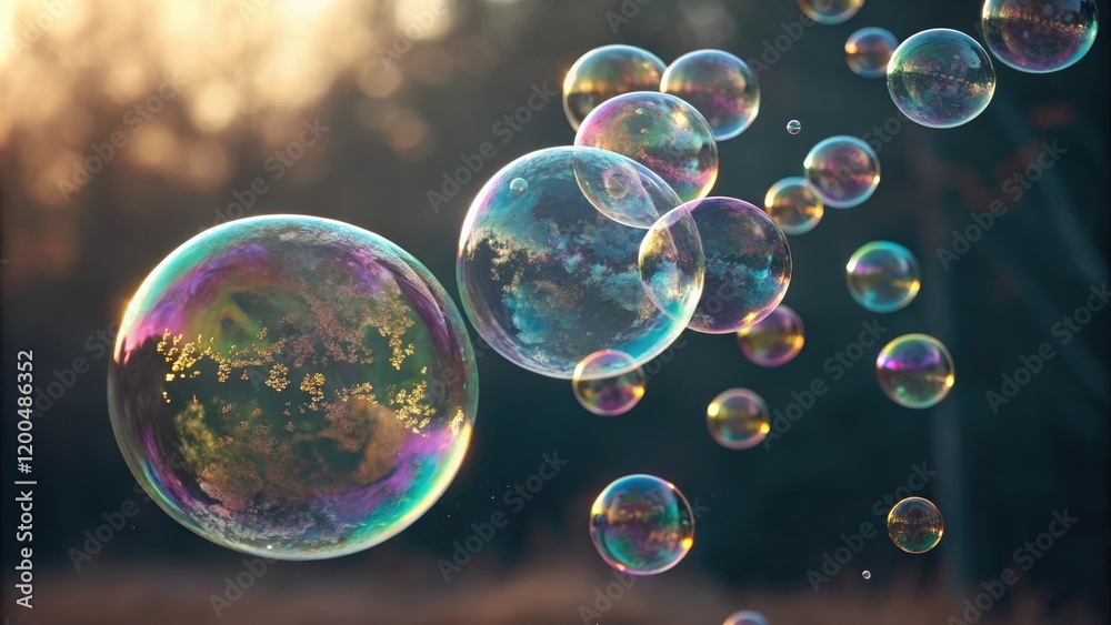 A group of soap bubbles clustered together creating a sphere that glows softly in the light, gentle curvature, serene atmosphere, rounded shape, ambient light A group of soap bubbles clustered together creating a sphere that glows softly in the light, gentle curvature, serene atmosphere, rounded shape, ambient light