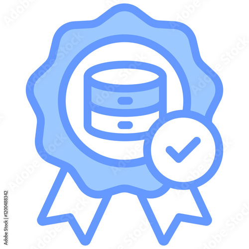 Data Quality Blue Icon