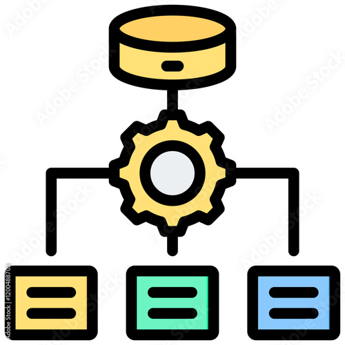 Integration Outline Color Icon