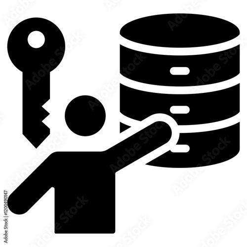Data Owner Glyph Icon