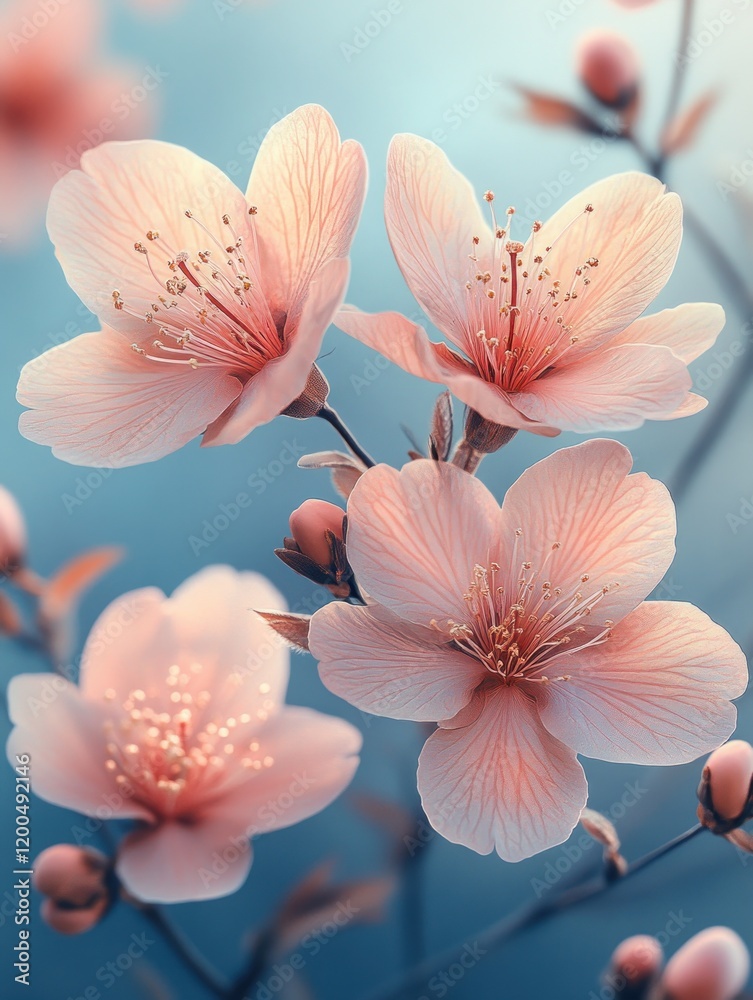 Spring Blossom and Seasonal Changes in Nature Through Four Seasons Spring Blossom and Seasonal Changes in Nature Through Four Seasons