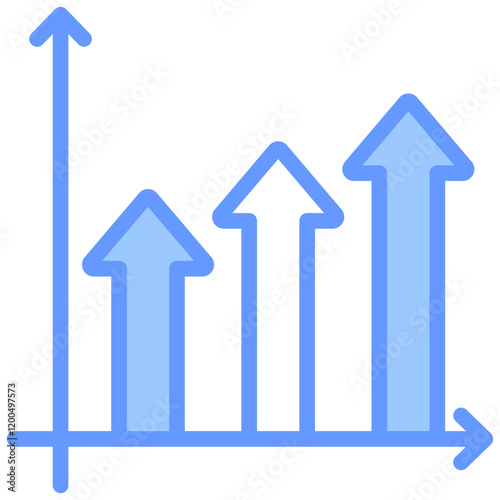 Growth Blue Icon