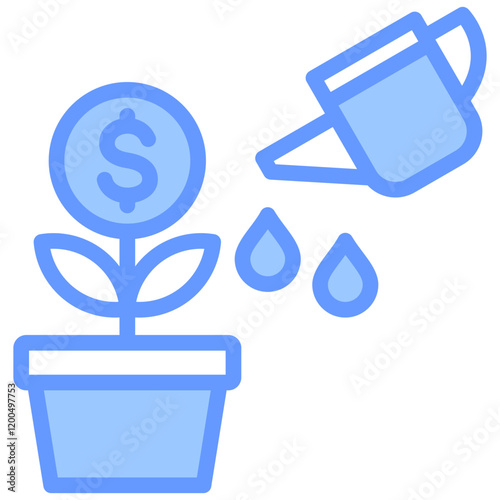 Investment Blue Icon