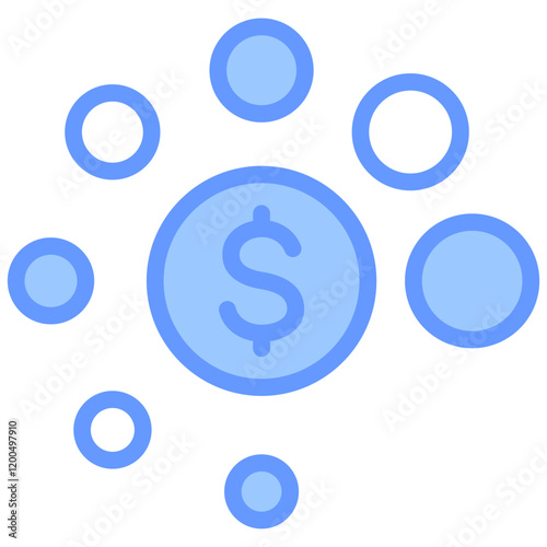 Saturation Blue Icon