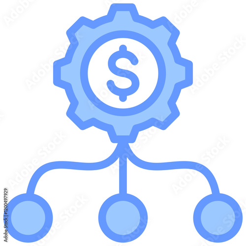 Diversification Blue Icon
