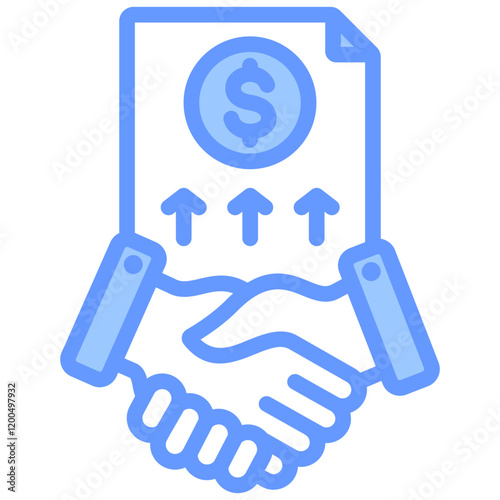 Acquisition Blue Icon