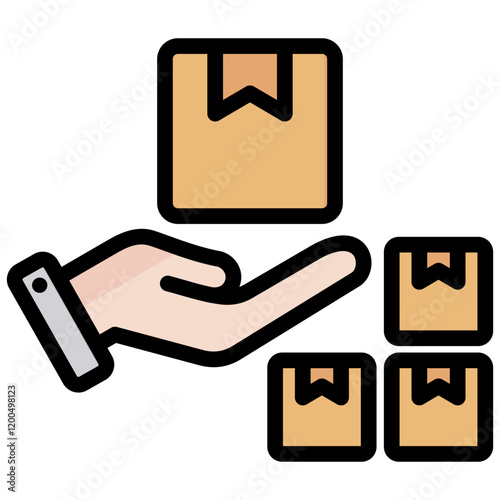 Product Outline Color Icon