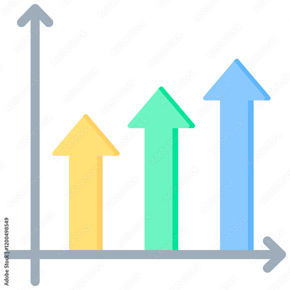 Growth Flat Icon Growth Flat Icon