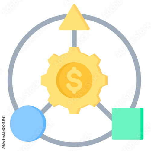 Business Model Flat Icon