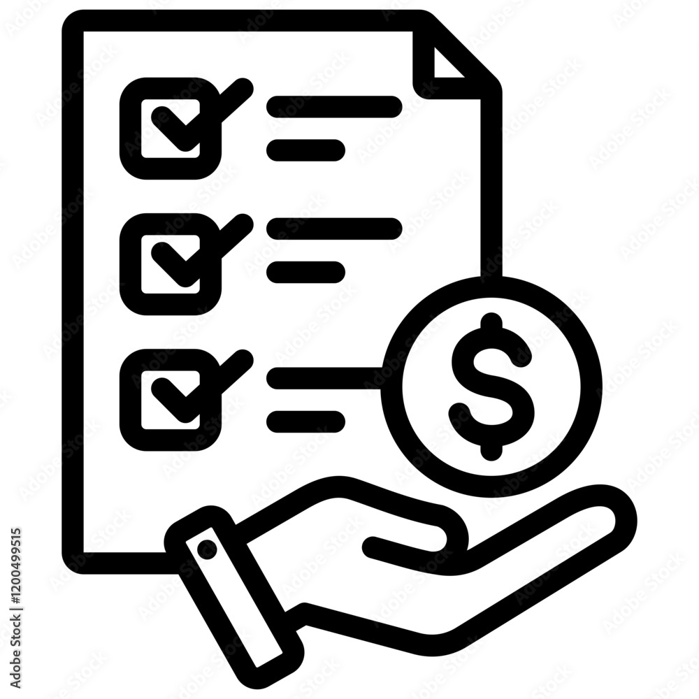 Cost Outline Icon