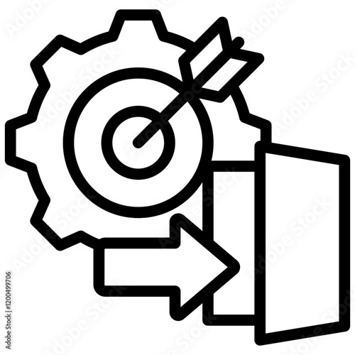 Exit Strategy Outline Icon