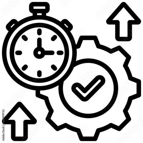 Operational Efficiency Outline Icon