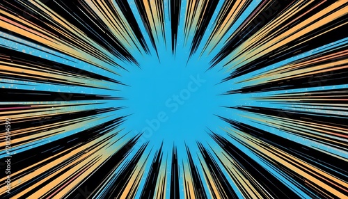comic book pop art strip radial backdrop