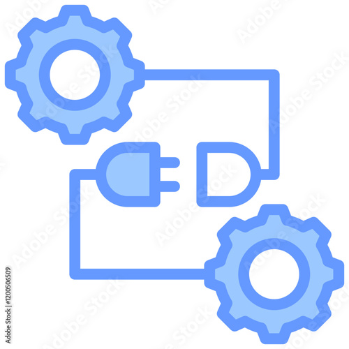 Integration Blue Icon