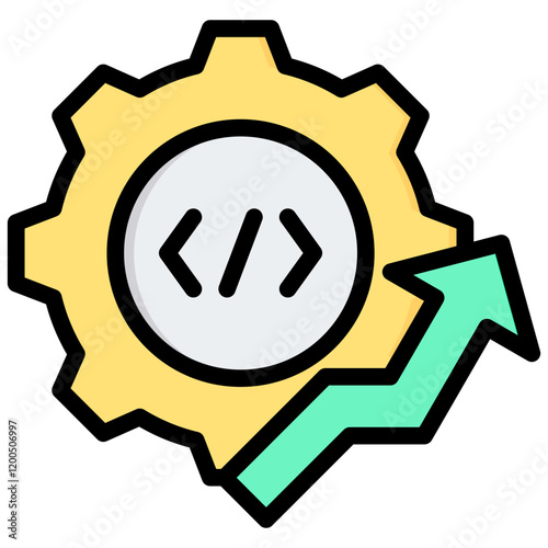 Development Outline Color Icon