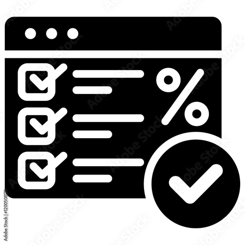 Evaluation Glyph Icon