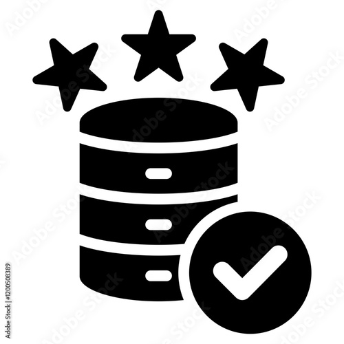 Data Quality Glyph Icon
