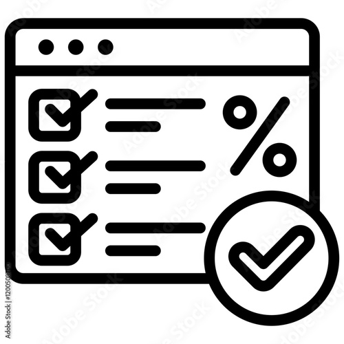 Evaluation Outline Icon