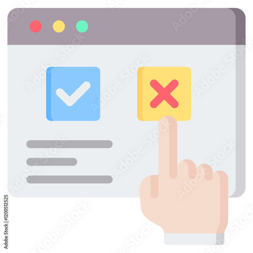 Opt Out Flat Icon