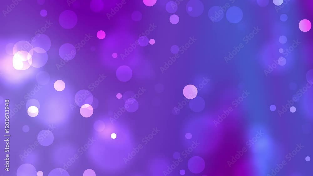 Purple gradient background with bokeh lights suitable for creative projects, design templates, and elegant motion design.
