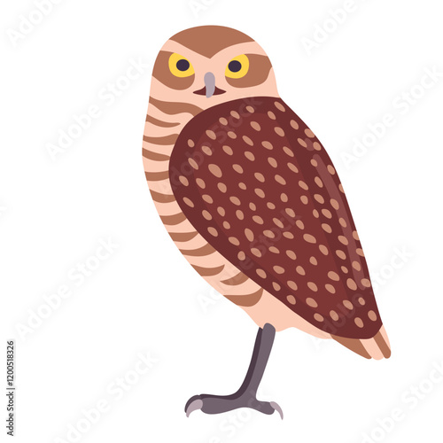 Burrowing owl icon clipart avatar logotype isolated illustration