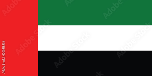 United Arab Emirates National Flag