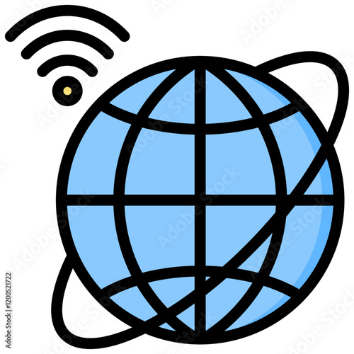 Internet Outline Color Icon