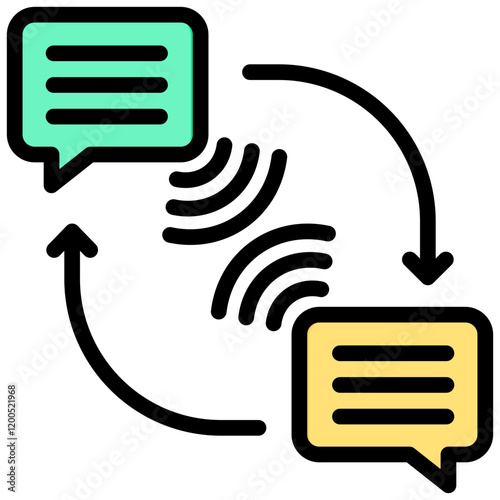 Telecommunication Outline Color Icon