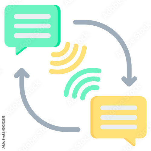Telecommunication Flat Icon