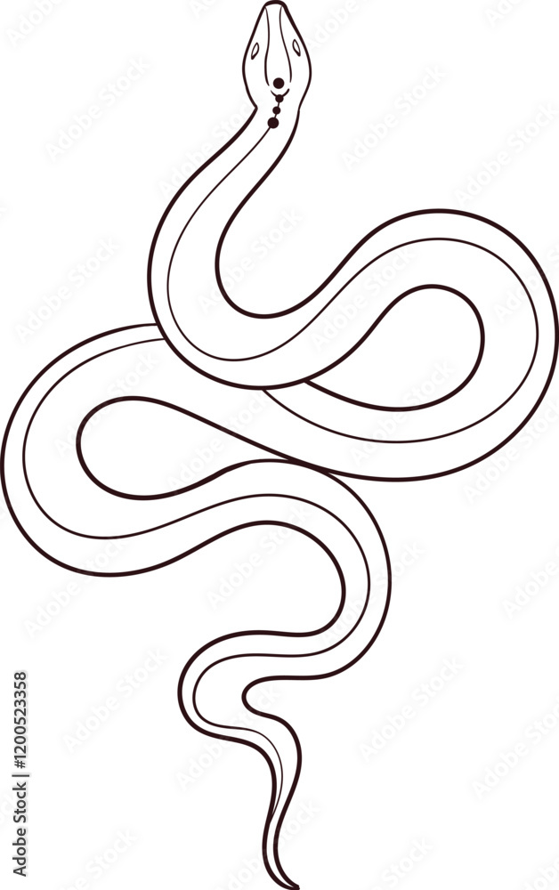 sketch of snake sketch of snake