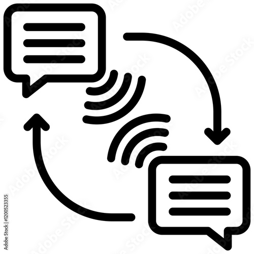 Telecommunication Outline Icon